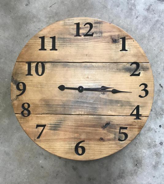 20"x 20" Wood Clock