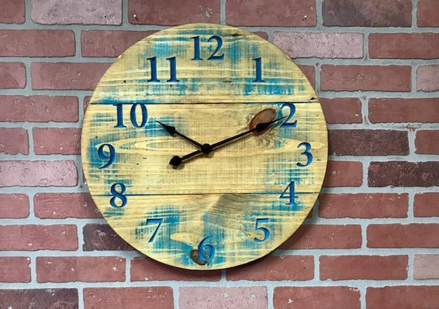 Colored Wood v-carve clock

Lg. $85.00 each