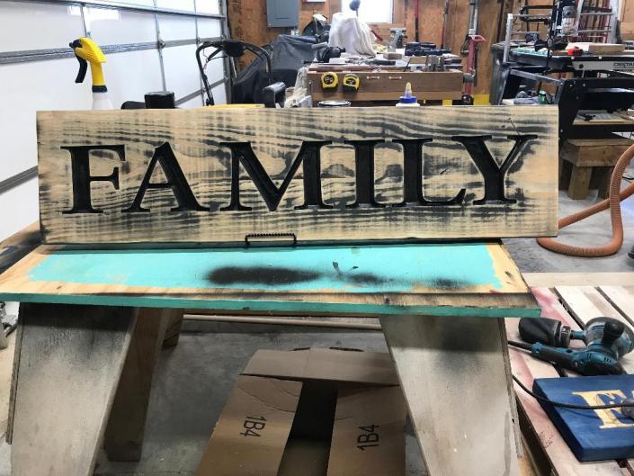 Large Family Sign 2019 