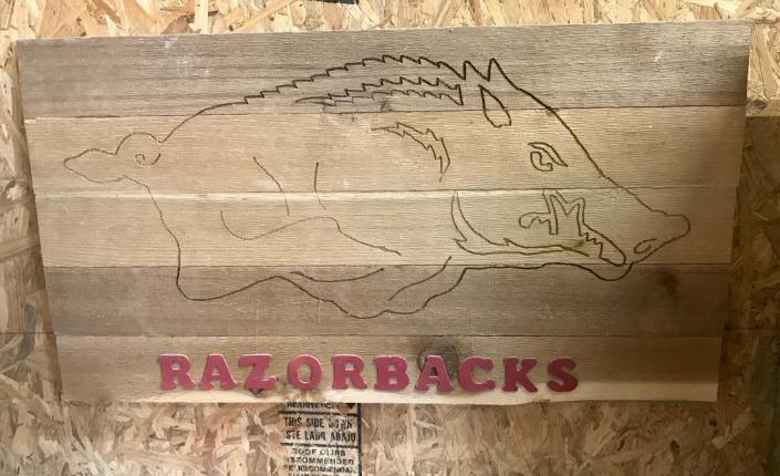 Large 22"x 36" cedar running razorback