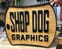Large 24"x 18" Shop Dog Graphics Sign