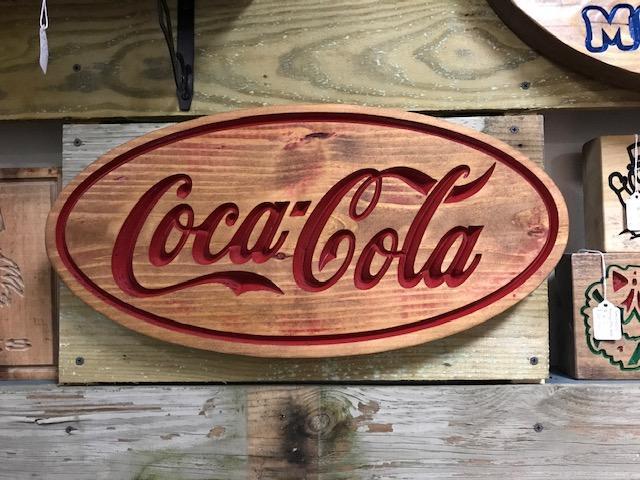 Sm oval Coca-cola wood Signs

Sm. $30.00 each

Md. $65.00 each

Large $130 each